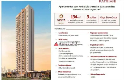 Apartamento com 3 dormitórios à venda, 134 m² por r$ 1.395.000,00 - santa maria - santo andré/sp