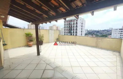Cobertura duplex com 3 dormitórios à venda, 176 m² por r$ 850.000 - rudge ramos - são bernardo do campo/sp