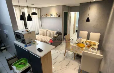 Apartamento com 2 dormitórios à venda, 56 m² por r$ 450.000,00 - planalto - são bernardo do campo/sp