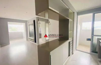 Apartamento com 2 dormitórios, 57 m² - venda por r$ 445.000,00 ou aluguel por r$ 3.230,00/mês - vila tibiriçá - santo andré/sp