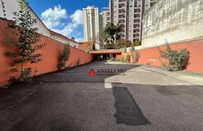 Terreno para alugar, 400 m² por r$ 9.000,00/mês - jardim - santo andré/sp