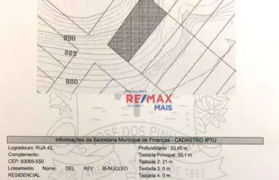 Terreno à venda, 1175 m² por r$ 249.900,00 - del rey - são josé dos pinhais/pr