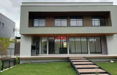 Sobrado com 4 dormitórios à venda, 370 m² por r$ 4.700.000,00 - condomínio reserva do paratehy - são josé dos campos/sp
