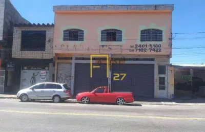 Salão para alugar, 130 m² por r$ 4.500,00/mês - jardim cocaia - guarulhos/sp