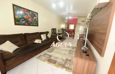 Sobrado com 4 dormitórios à venda, 136 m² por r$ 680.000,00 - vila pires - santo andré/sp
