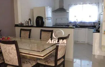 Sobrado com 3 dormitórios à venda, 203 m² por r$ 637.000,00 - vila alto de santo andré - santo andré/sp