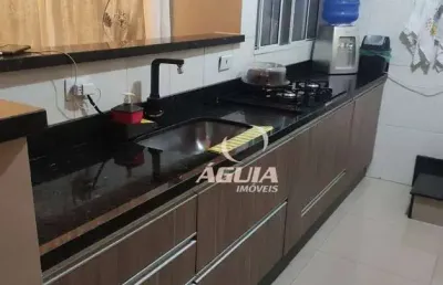 Cobertura com 2 dormitórios à venda, 55 m² + 55 m² por r$ 360.000 - vila tibiriçá - santo andré/sp
