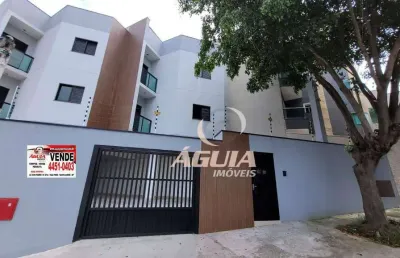 Cobertura com 2 dormitórios à venda, 50 m²+50m²  por r$ 410.000 - vila helena - santo andré/sp