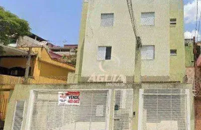 Cobertura com 2 dormitórios à venda, 57 m² por r$ 330.000 - vila tibiriça - santo andré/sp