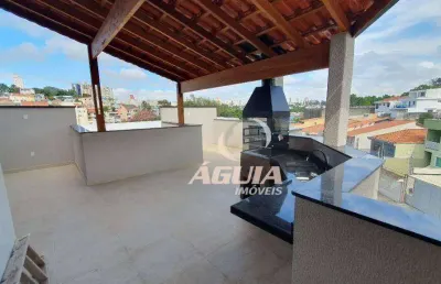 Cobertura com 2 dormitórios à venda, 46 m² por r$ 465.000,00 - parque das nações - santo andré/sp