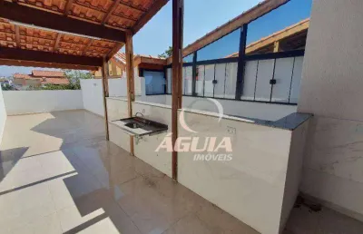 Cobertura com 2 dormitórios à venda, 50 m² por r$ 450.000,00 - parque das nações - santo andré/sp