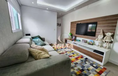 Cobertura com 2 dormitórios à venda, 67 m² + 67 m² por r$ 600.000 - vila curuçá - santo andré/sp