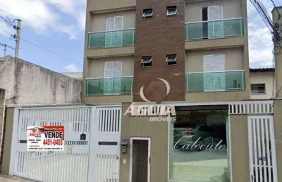 Cobertura com 2 dormitórios à venda, 43 m²+ 43 m² por r$ 382.000 - vila luzita - santo andré/sp