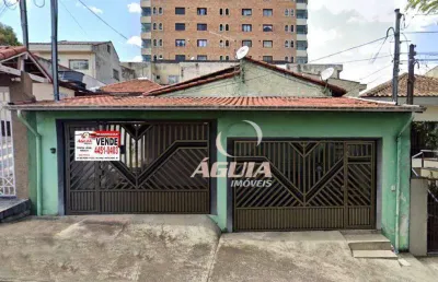 Terreno 300m2 com 3 casas à venda, 222 m² por r$ 820.000 - parque das nações - santo andré/sp