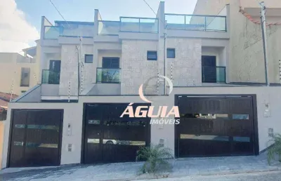 Sobrado com 3 dormitórios à venda, 113 m² por r$ 690.000,00 - parque novo oratório - santo andré/sp