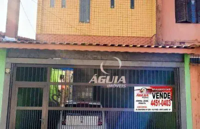 Sobrado com 3 dormitórios à venda, 139 m² por r$ 437.000,00 - vila tibiriçá - santo andré/sp