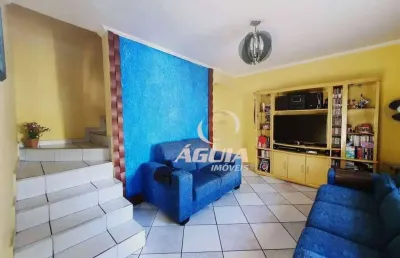 Sobrado com 4 dormitórios à venda, 176 m² por r$ 749.000,00 - jardim santo alberto - santo andré/sp
