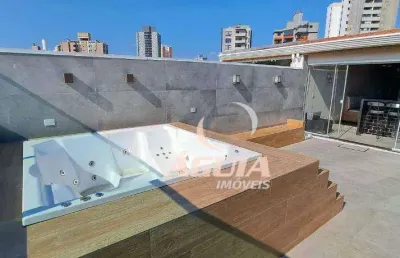 Cobertura à venda, 75 m² por r$ 790.000,00 - vila valparaíso - santo andré/sp
