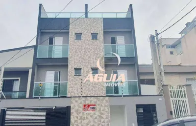 Cobertura com 2 dormitórios à venda, 44 m² por r$ 500.000,00 - vila camilópolis - santo andré/sp