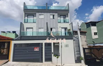 Cobertura com 2 dormitórios à venda, 50 m² por r$ 435.000,00 - jardim santo alberto - santo andré/sp
