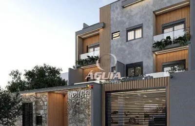 Cobertura com 3 dormitórios à venda, 77 m²+ 77 m² por r$ 1.130.000 - vila pires - santo andré/sp
