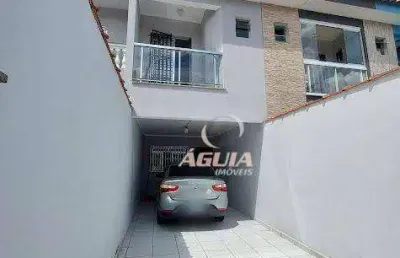 Sobrado à venda, 109 m² por r$ 479.000,00 - jardim milena - santo andré/sp