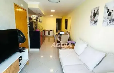 Cobertura com 3 dormitórios à venda, 77 m² por r$ 600.000,00 - parque das nações - santo andré/sp