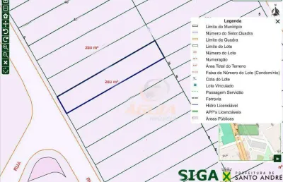 Terreno à venda, 280 m² por r$ 585.000,00 - vila américa - santo andré/sp