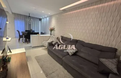 Sobrado com 3 dormitórios à venda, 155 m² por r$ 795.000,00 - vila são pedro - santo andré/sp