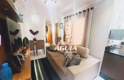Cobertura com 2 dormitórios à venda, 45 m² por r$ 400.000,00 - jardim ipanema - santo andré/sp