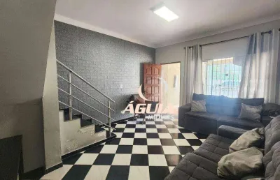Sobrado com 3 dormitórios à venda, 130 m² por r$ 500.000,00 - jardim das maravilhas - santo andré/sp