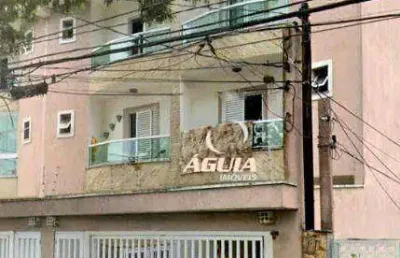Cobertura com 3 dormitórios à venda, 70 m²+70 m²  por r$ 530.000 - vila alzira - santo andré/sp