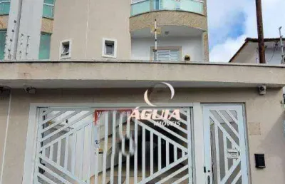 Cobertura com 3 dormitórios à venda, 70 m²+ 70 m² por r$ 615.000 - vila pires - santo andré/sp