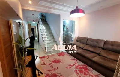 Sobrado com 3 dormitórios à venda, 90 m² por r$ 599.900,00 - parque oratório - santo andré/sp