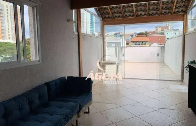 Cobertura com 3 dormitórios à venda, 80 m² por r$ 650.000,00 - jardim santo antônio - santo andré/sp
