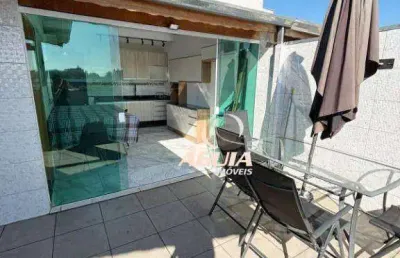 Cobertura com 2 dormitórios à venda, 50 m² por r$ 435.000 - parque erasmo assunção - santo andré/sp