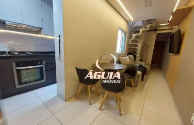 Cobertura sem condomínio, à venda, 42 m² + 42 m² de 410 mil por r$ 380.000 - vila pires - santo andré/sp