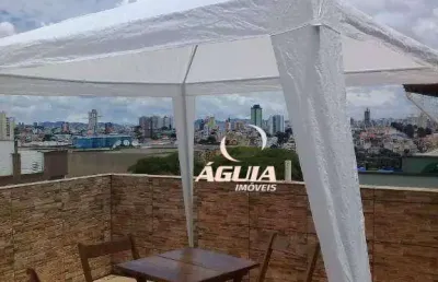 Cobertura com 3 dormitórios à venda, 79 m² por r$ 690.000,00 - vila camilópolis - santo andré/sp
