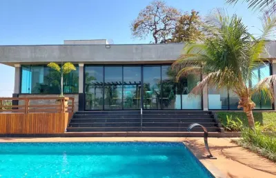 Rancho com 4 dormitórios à venda, 340 m² por r$ 1.980.000 - damha santa mônica - fronteira/mg