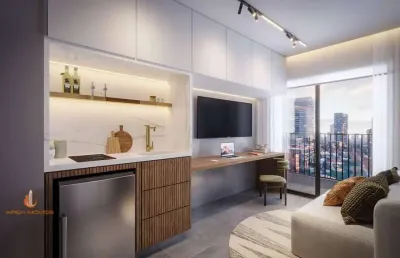 Alto de pinheiros apartamento studio 24m² novo com lazer completo!