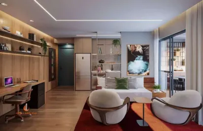Brooklin apartamento studio a venda 1 dormitório 35m² com lazer completo!