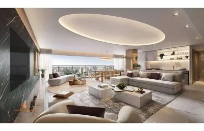 Brooklin apartamento a venda 4 dormitórios 162m² 2 vagas novo com lazer completo!