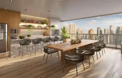 Aclimação apartamento studio a venda de 1 dormitório 26m² novo com lazer completo