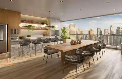 Aclimação apartamento studio a venda de 1 dormitório 26m² novo com lazer completo
