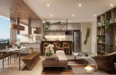 Brooklin apartamento a venda 3 dormitórios 91m² 1 vaga novo com lazer completo