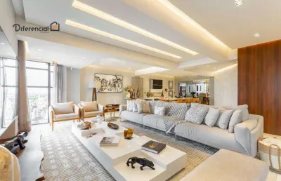 Apartamento com 3 dormitórios à venda, 305 m² por r$ 4.199.000,00 - água verde - curitiba/pr