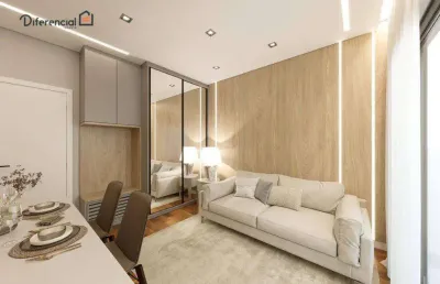 Studio com 1 dormitório à venda, 23 m² por r$ 235.000,00 - boa vista - curitiba/pr