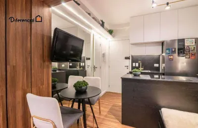 Apartamento com 1 dormitório à venda, 30 m² por r$ 439.000,00 - água verde - curitiba/pr