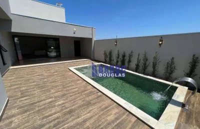 Vende-se casa térrea com 3 suítes, com piscina e com  200m² construído, por r$ 1.260.000 - bom clima - chapada dos guimarães/mt