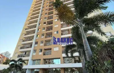 Aluga-se apto edf. alvorada com 03 quartos sendo 01 suite, com armários e ar split, 02 vagas, lazer completo e segurança.